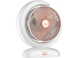 Ventilador De Mesa - Recarregável Com Oscilação E Visor Digital