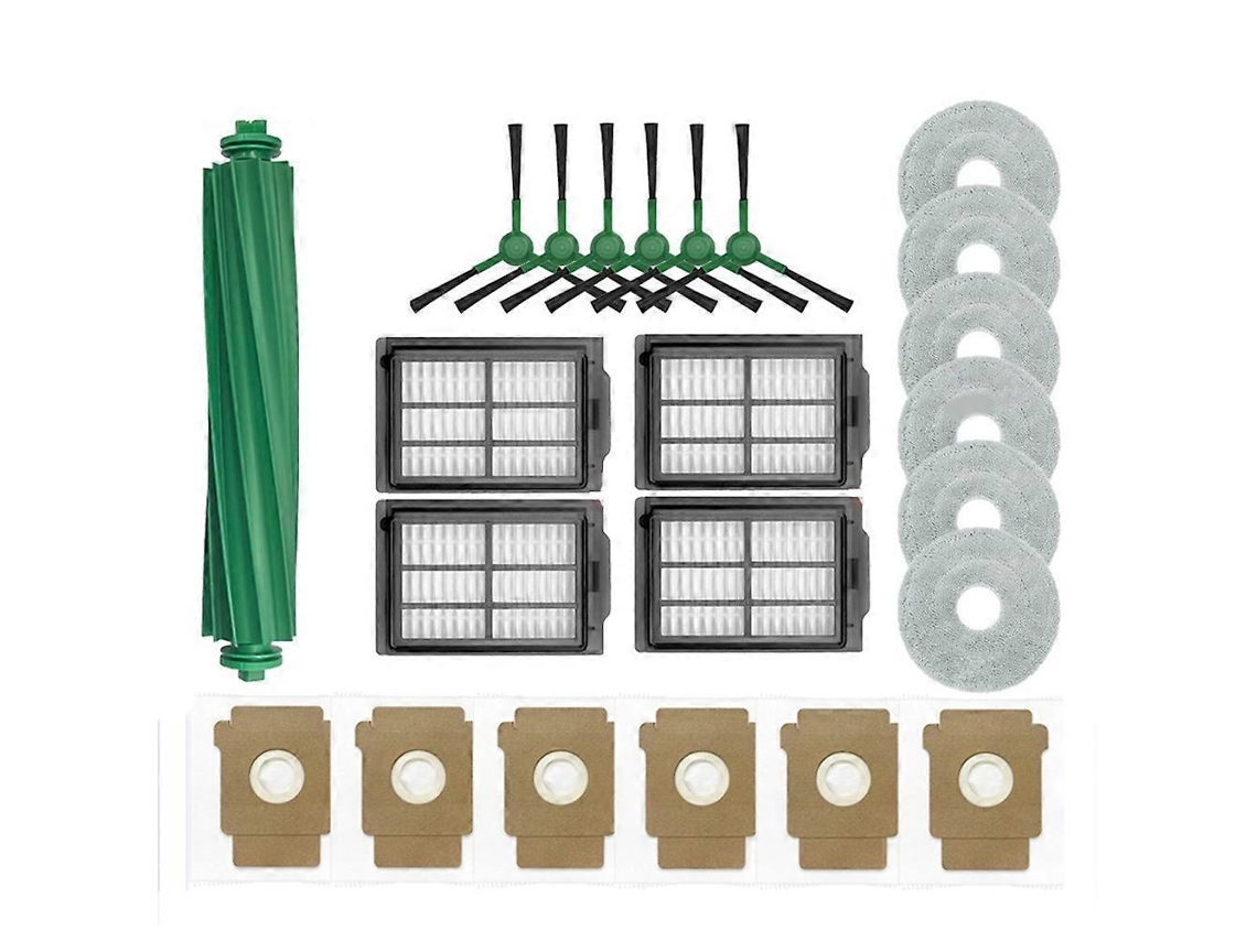 Peças Para Plus 405 Combo / 505 Combo: Escova Lateral Principal, Filtro Hepa, Pano De Limpeza, Saco De Pó E Acessórios