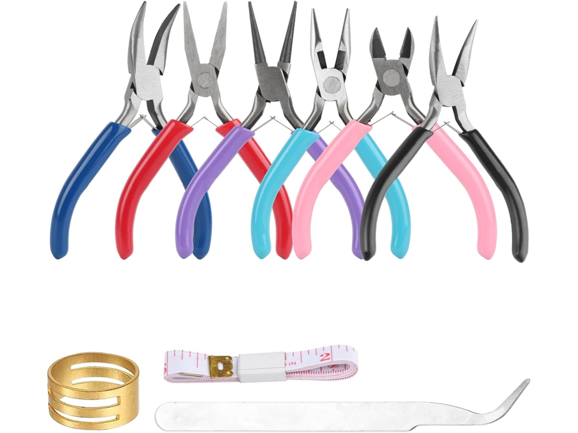 Alicate Para Joias Com 6 Peças, Kit De Ferramentas Para Fazer Joias Zeuxo