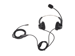 Aetheria fone de Ouvido Telefônico Binaural com Microfone Redução de Ruído Plug 2.5mm para Escritório Centro de Chamadas
