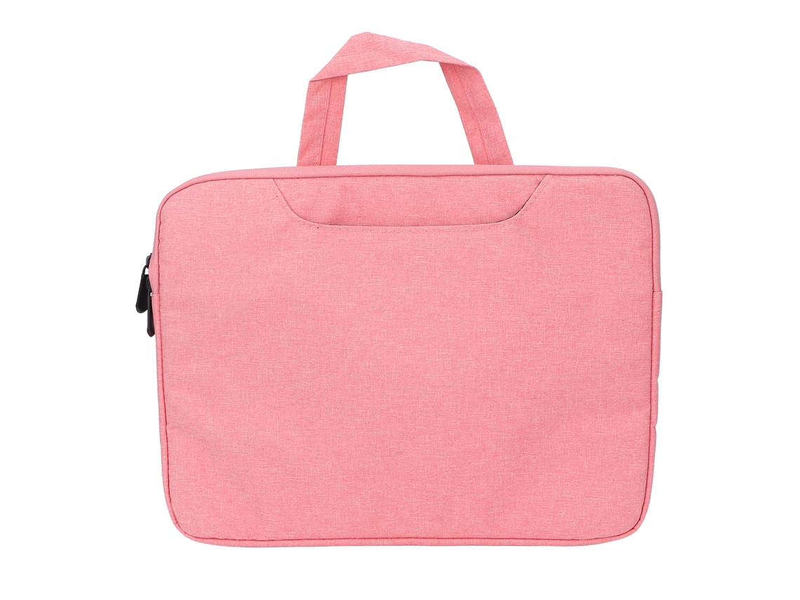 Bolsa Tote Casual (forrada Em Pelúcia, Espessada, Antichoque, Resistente À Pressão) Bolsa Para Notebook Rosa 13 Polegadas