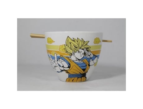 Tigela de cerâmica para ramen Just Funky Goku 470ml Dragon Ball Z Super Saiyan
