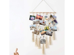 2025 Organizador De Fotos Colgante Para Pared Con 25 Clip De Madera Decoración Hogar