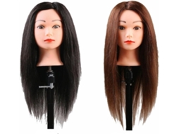 Cabeça de boneca 45 cm cabelo humano misto SFUSHOS
