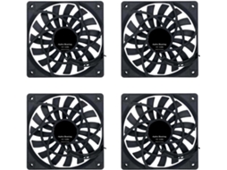 4 Ventoinhas de Resfriamento Pwm Finas e Silenciosas de 120 Mm , Novas. SFUSHOS (12 Cm)