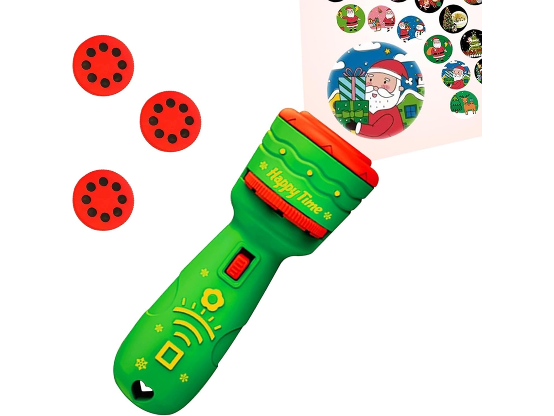 Lanterna Projetora De Brinquedo Com Luzes E Função Projeção