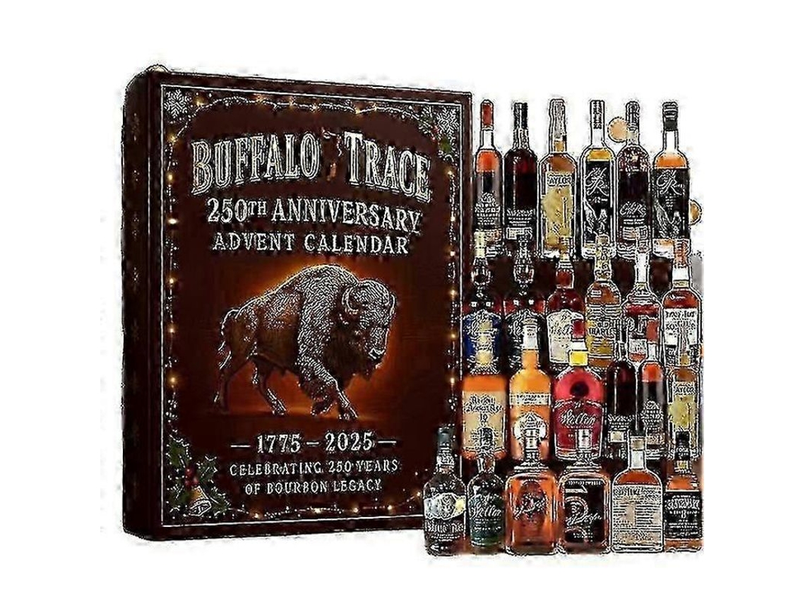 Nova Line calendário de Advento de Natal 2025 Decorativo de Acrílico Estilo Completo Desenho 2d Buffalotrace Whisky