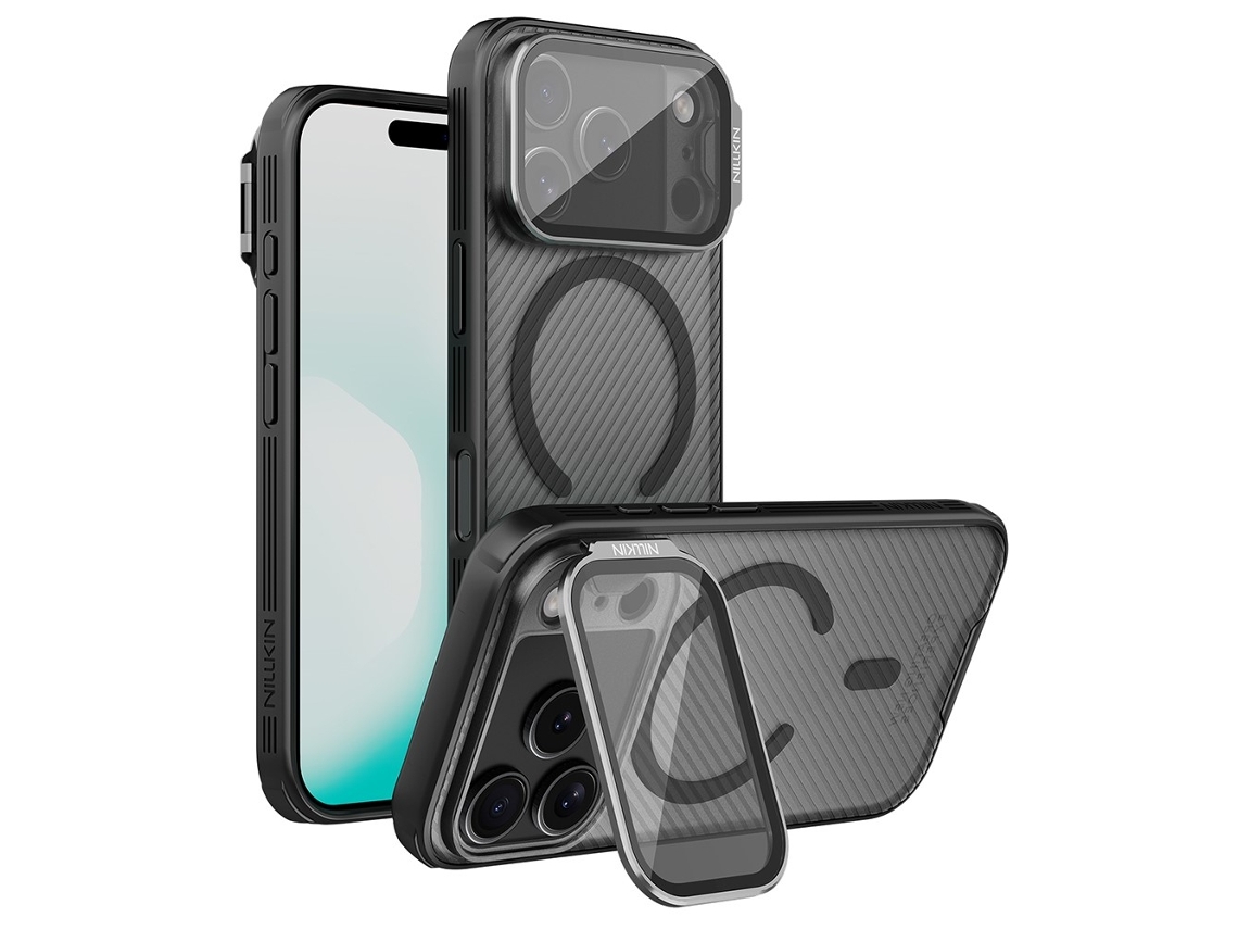 Capa Magnética Nillkin Camshield Prop Para Iphone 17 Pro - Preta
