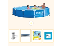 Intex Piscina Com Estrutura Redonda - 366x76 Cm - 5-peças S276