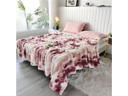 Manta Fansu Super Macia de Veludo com Estampa Tie dye Fofa Colcha Lençol Quente Inverno Pele Sintética 150x200