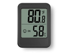 Termômetro E Higrômetro Interno Com Display Lcd Para Medição De Temperatura E Umidade Em Casa Yyv