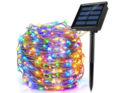 Luzes De Natal Led Com Energia Solar De 22m E 8 Modos (200 Led, Multicoloridas) SUNNY SPACES