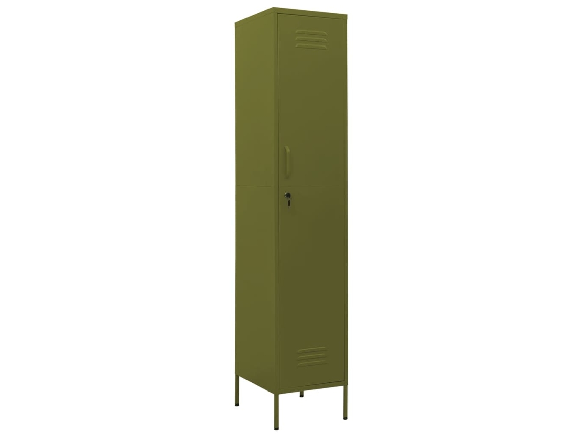 Locker Cabinet, Locker Cabinets Vidaxl Verde Aço (n/a)