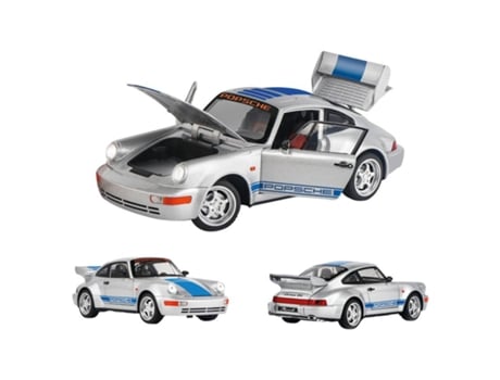 Alloy Porsche Met Plata Escala 1:24 25436