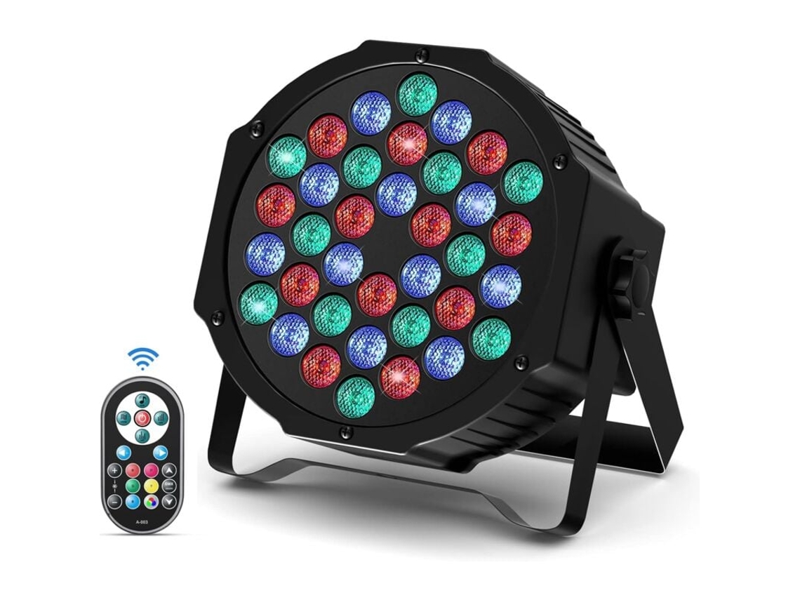 Projetor De Luz De Discoteca Com 36 Leds Rgb Dmx512 Com Controle Remoto, Modo Automático/som/mestre Escravo, Iluminação De Palco Para Slowmoose