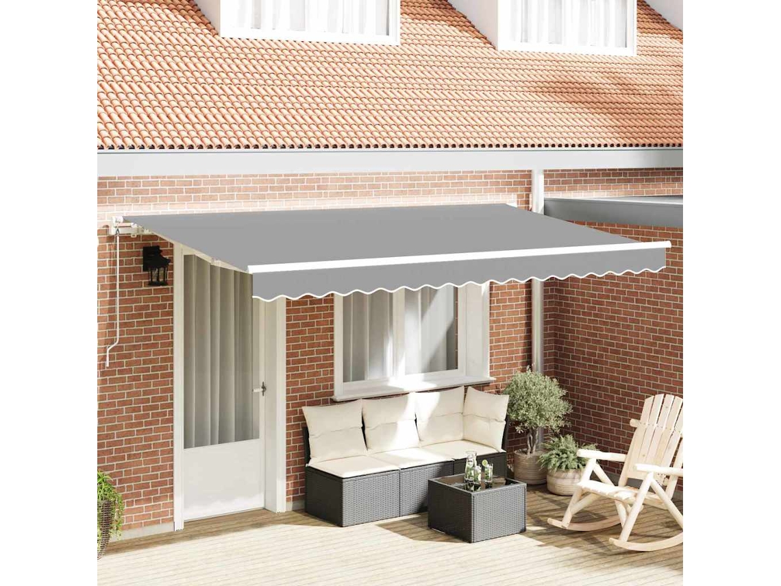 Vidaxl Estrutura De Toldo Branco 4 X 2 M Metal