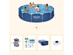 Bestway Piscina Bestway Steel Pro Redonda - 396x84 Cm - 5-peças S228