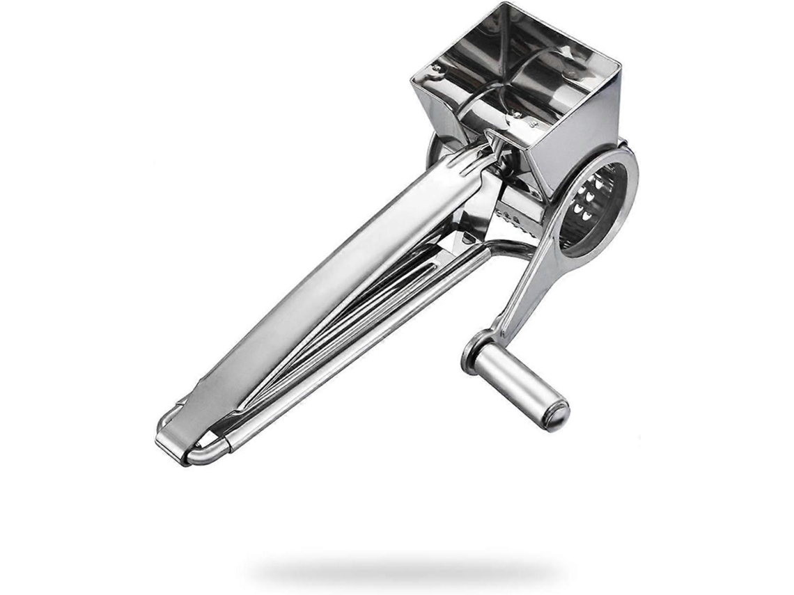 Ralador De Queijo Rotativo Versátil Tonma Com 1 Tambor Manual Aço Inoxidável Para Parmesão Wck Aquaforge