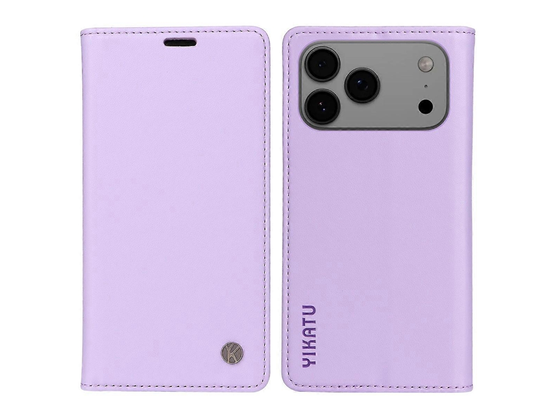 Capa Para Celular Yikatu Com Fecho Magnético Em Couro Pu, Compatível Com Iphone 17 Pro Max.