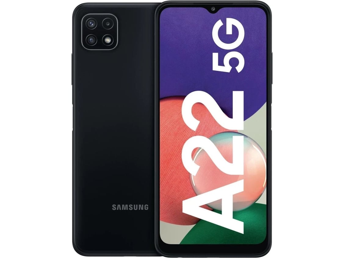 Smartphone SAMSUNG Galaxy A22 5G (Recondicionado Como Novo - 128 GB - Preto)