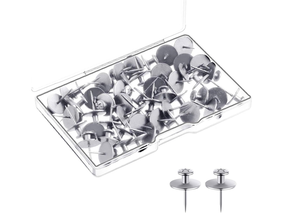 30 Alfinetes De Metal Para Quadro Cortiça, Costura Tecido