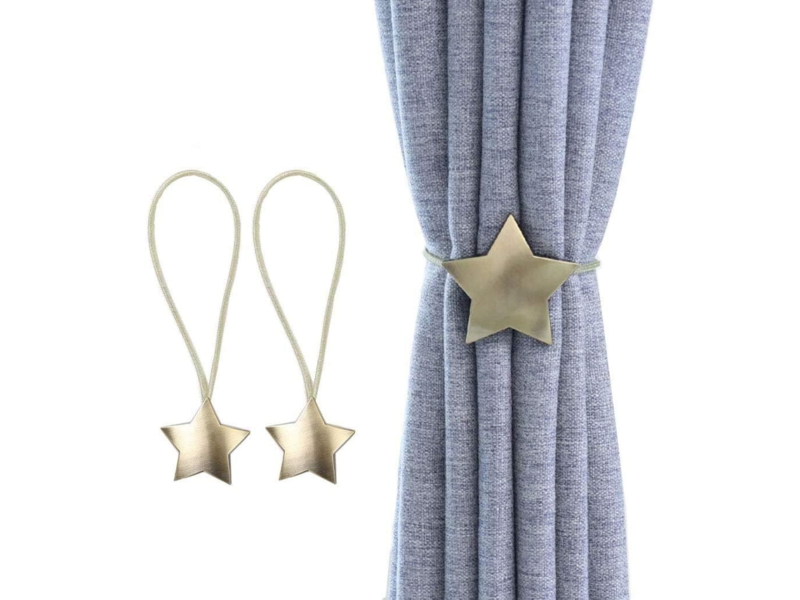 Conjunto De 2 Cortinas Magnéticas Em Metal Com Íman Para A Casa Aquaforge