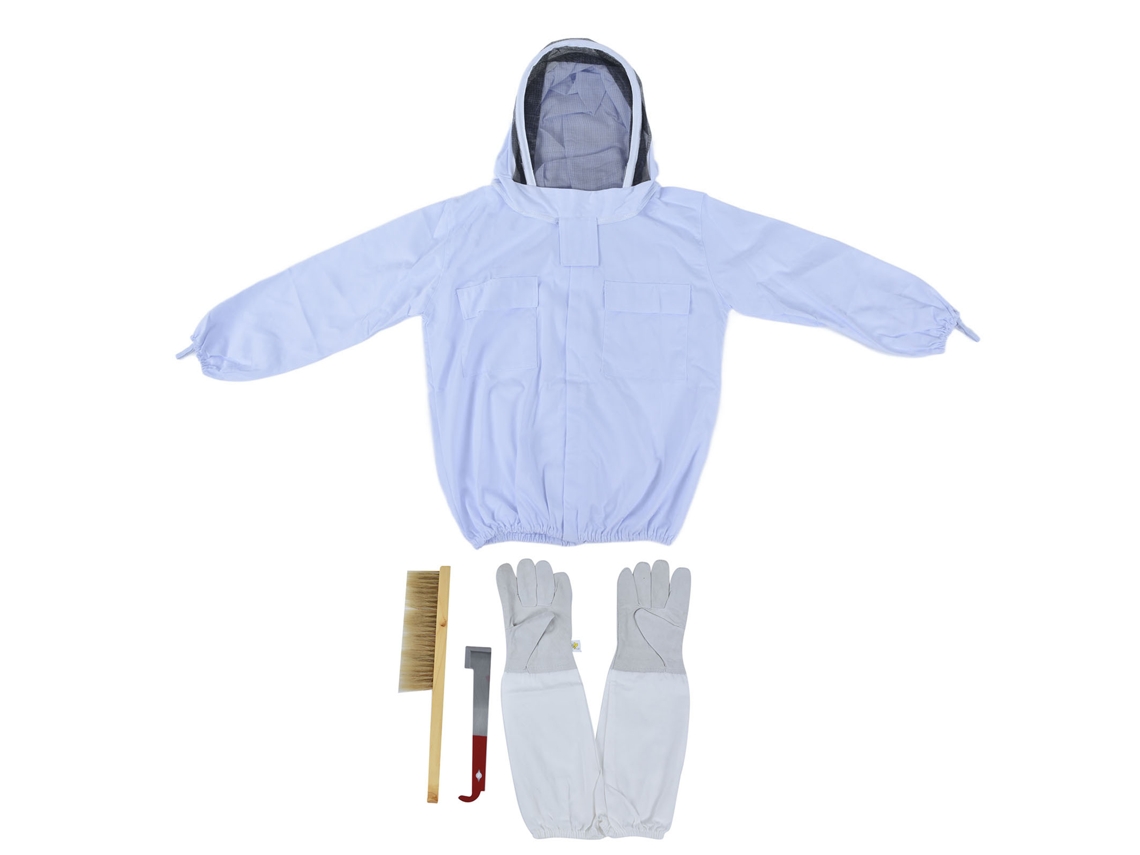 Kit Traje Apicultura XXL com Jaqueta e Luvas S/MARCA