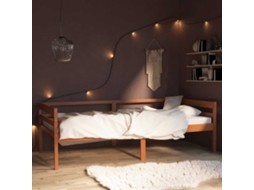 Vidaxl Estrutura De Cama 90x200 Cm Pinho Maciço Castanho Mel