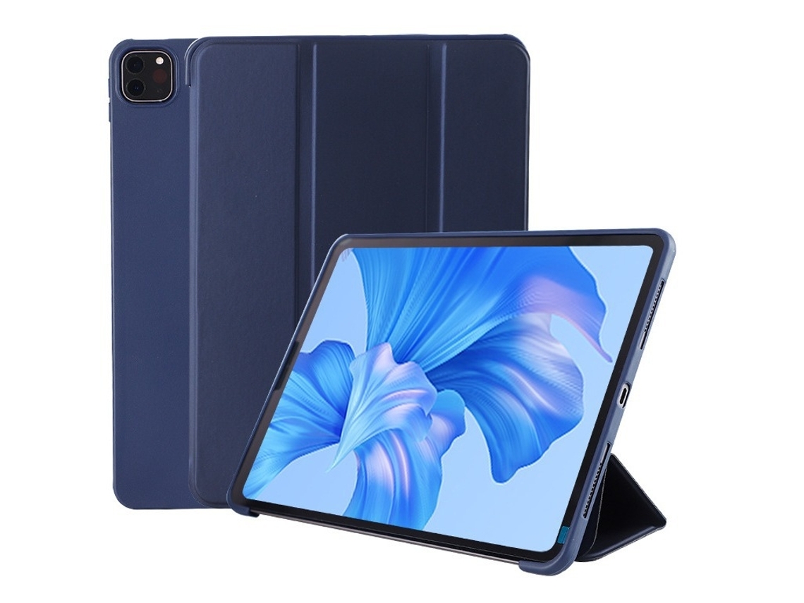 Capa Para Ipad Pro 11 2018/2020/2021/2022 Azul Royal Escuro Com Suporte Caneta Magnético, Três Peças E Proteção Total. Tuotuo
