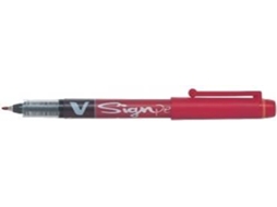 Caneta Fineliner PILOT V-Sign Pen Vermelho