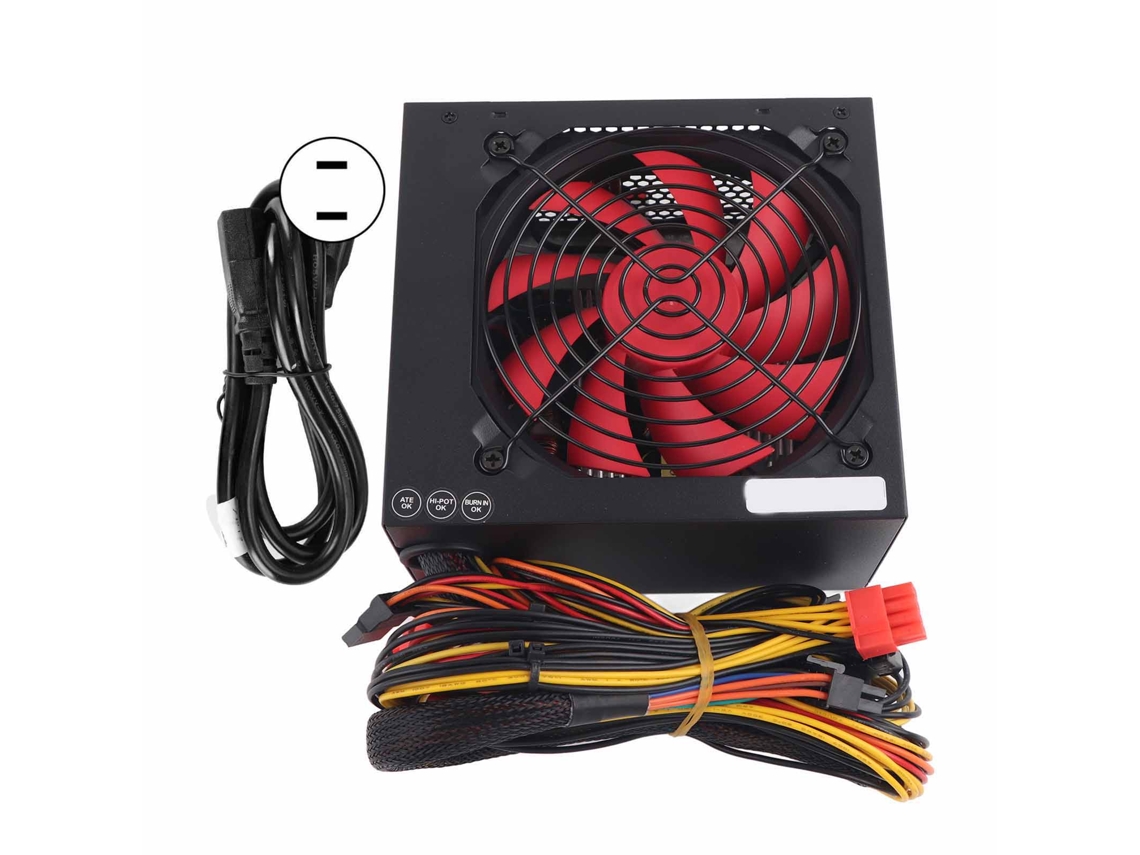 Fonte de Alimentação EOOCOO para Computador Desktop, ajustável 115/230v, 500w, com Ventilador