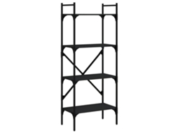 Bookcase, Bookcases Vidaxl Preto Madeira Processada (n/a)
