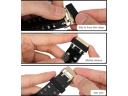 Anel De Fixação De Pulseira De Silicone, Peças De Reposição Para Pulseira De Relógio Inteligente, 6 Peças Olysi Shop