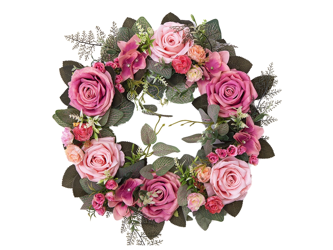 Rosa Garland Artificial para Decoração LAXISCREED