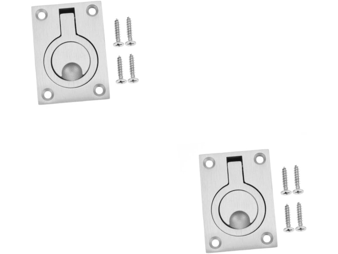 Puxador Embutido De Aço Inoxidável 2 Peças Mipcase Para Escotilhas Barco, Puxador De Montagem Para Convés E