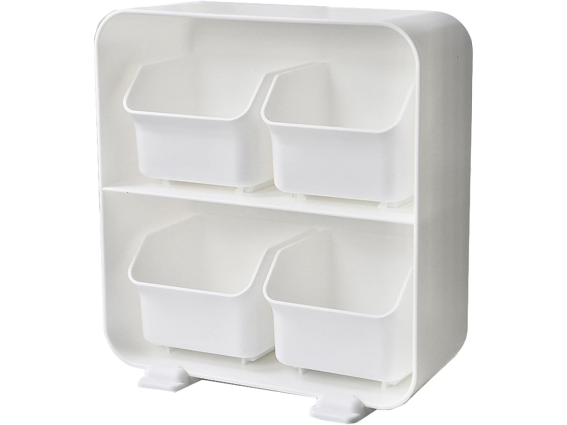Caixa Organizadora De Mesa Com 4 Compartimentos