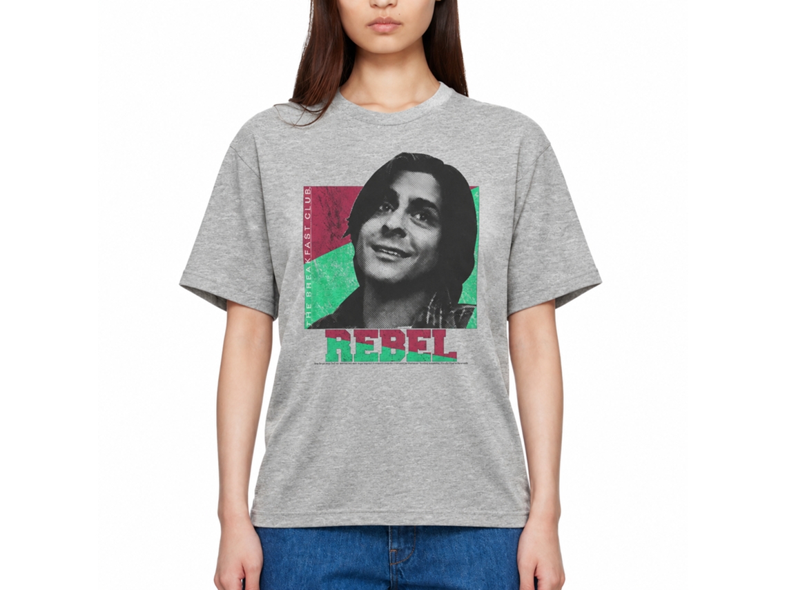 Rockinstone Breakfast Club Movie Criminal Heather Gray Adult T-shirt Size:xl