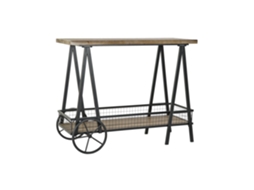 Mesa de Consola em Metal com Desenho de Pinheiro ALEXANDRA HOUSE LIVING (100x45x81cm)