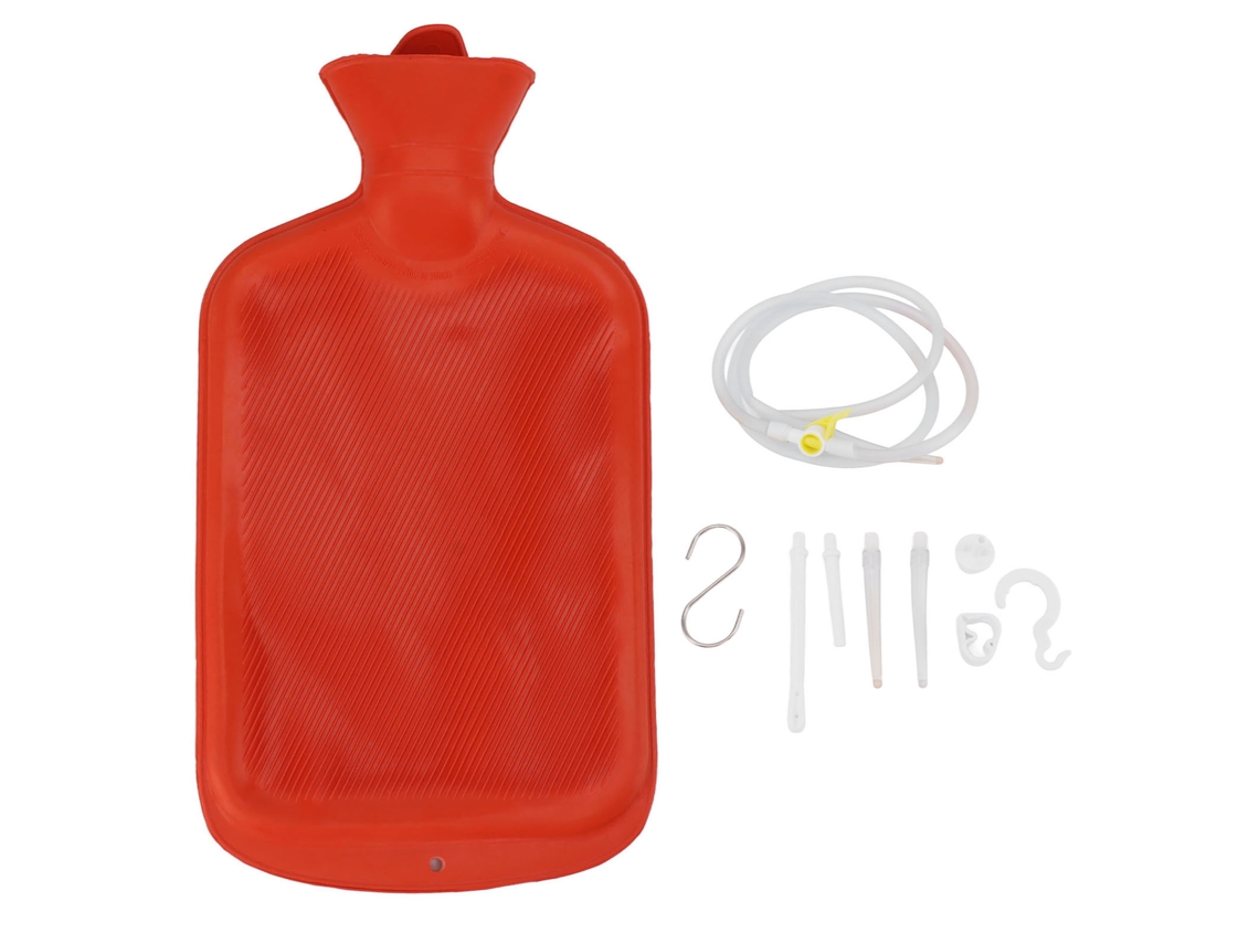 Kit de Enema 2l com Mangueira Longa e Controle de Fluxo | S/MARCA