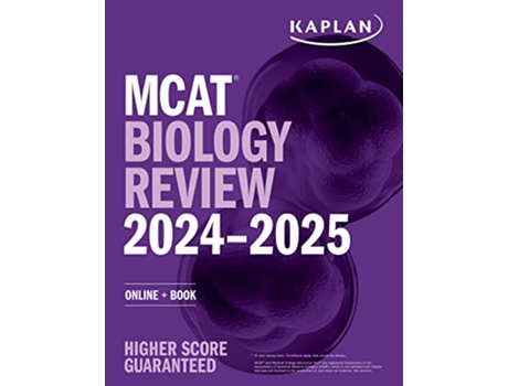 Livro MCAT Biology Review 20242025 de Kaplan Test Prep (Inglês)