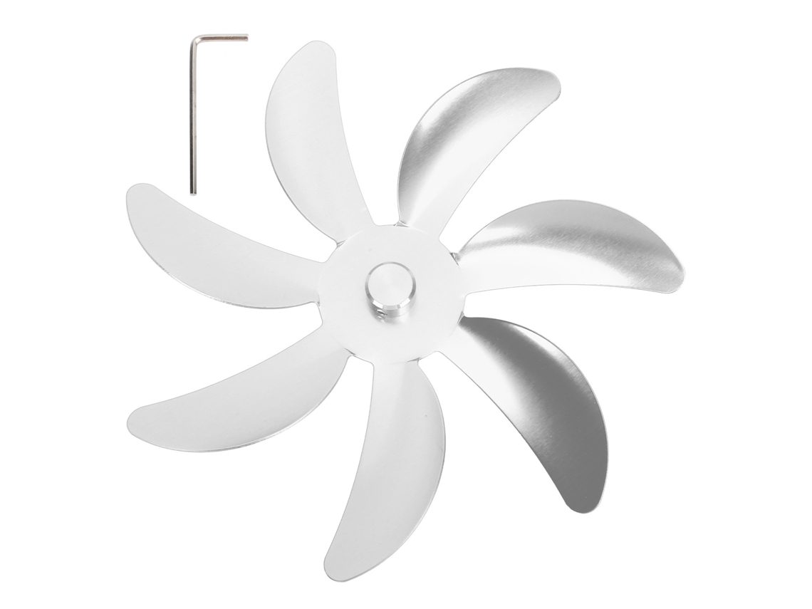 Laxiscreed Pás De Ventilador De Alumínio Com Design De 7 Pás Para Lareiras E Acessórios De Ventilador