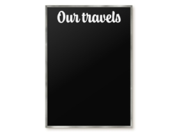 Quadro magnético de parede Nossas Viagens para o quarto Espelharte (70x100 cm)