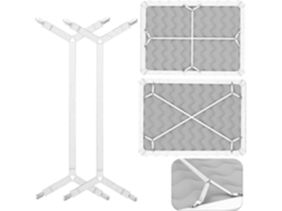 Lurelia Fivelas Para Lençol Ajustável Elástico Seguro 2 Peças Metal Plástico Branco Colcha Colchão Casal Queen King