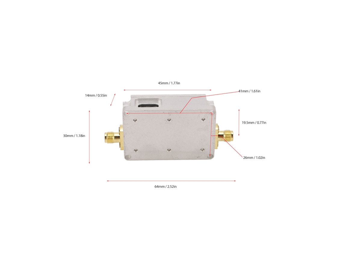 Amplificador Rf De Banda Larga Laxiscreed Com Baixo Ruído E Alta Amplificação Para Comunicações Eficientes