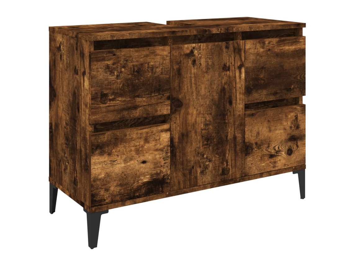 Sink Cabinet, Sink Cabinets Vidaxl Marrom Madeira Processada (n/a)