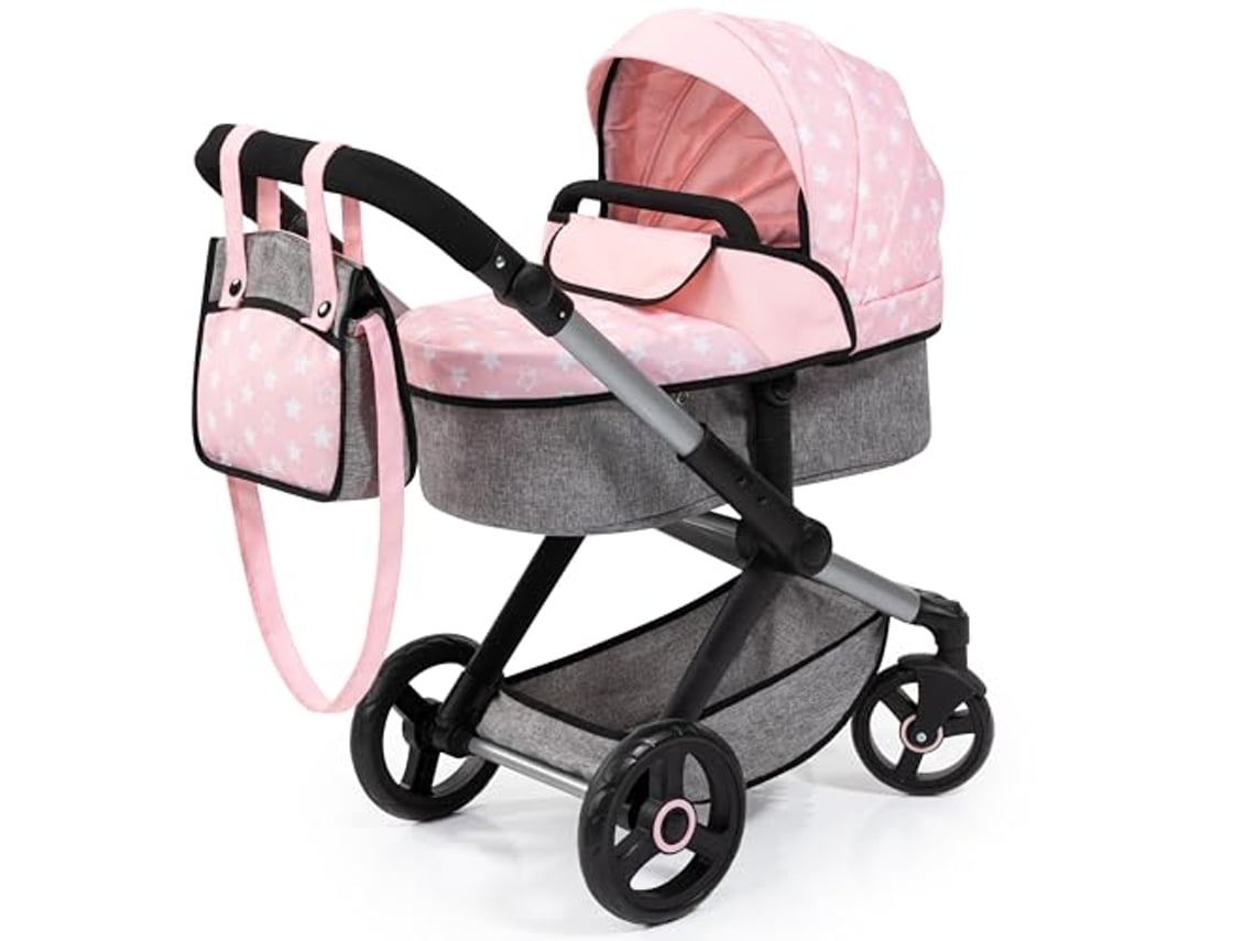 Carrinho de Boneca Bayer Design Xeo Rosa e Cinza BAYER CHIC 2000