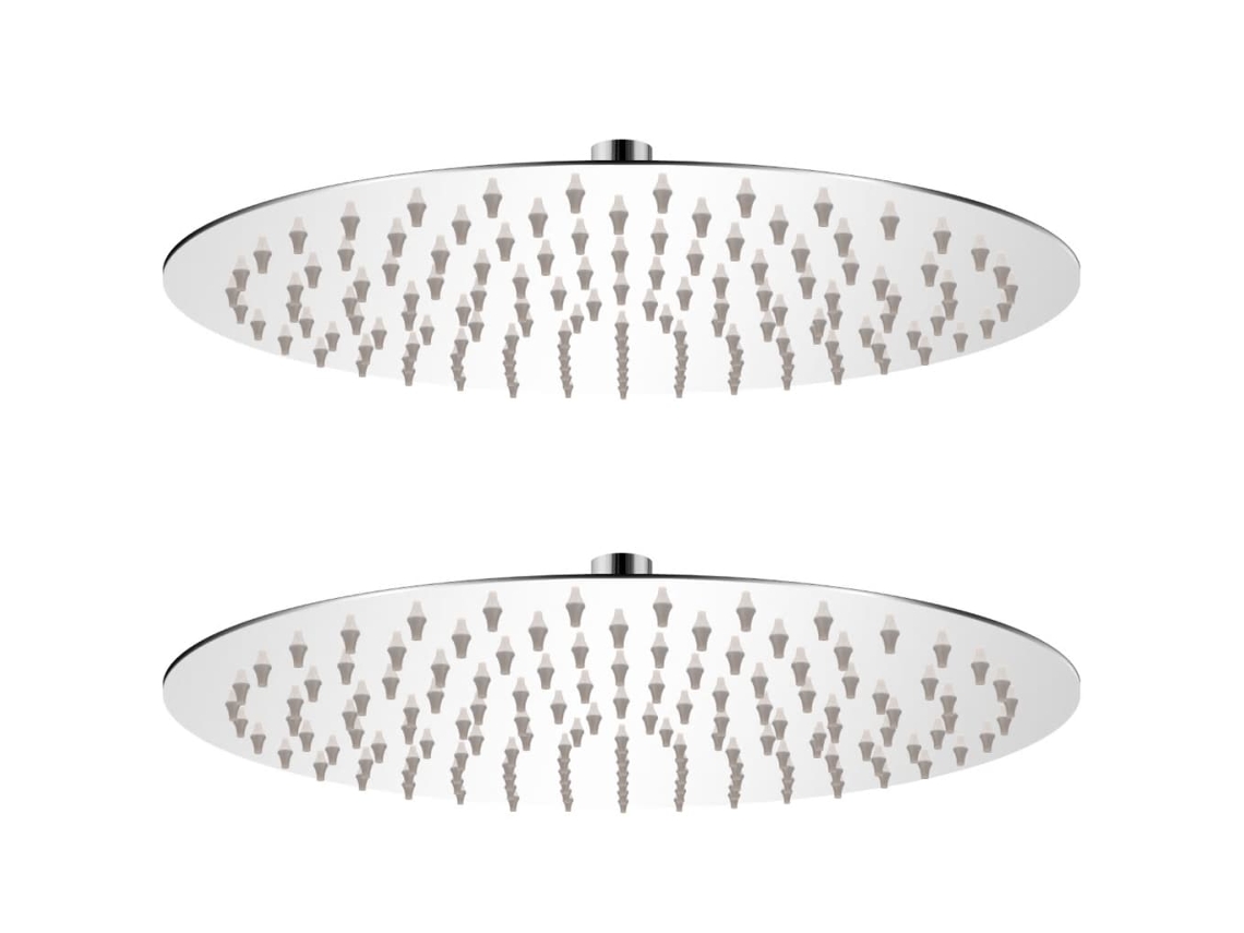 Vidaxl Cabeça De Chuveiro 2 Pcs Aço Inoxidável Ø 30 Cm