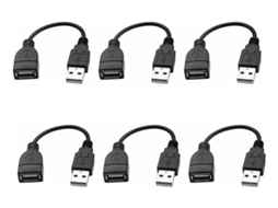 6 Peças -, Cabo Usb De Carregamento E Dados, Para Dispositivos Eletrôn