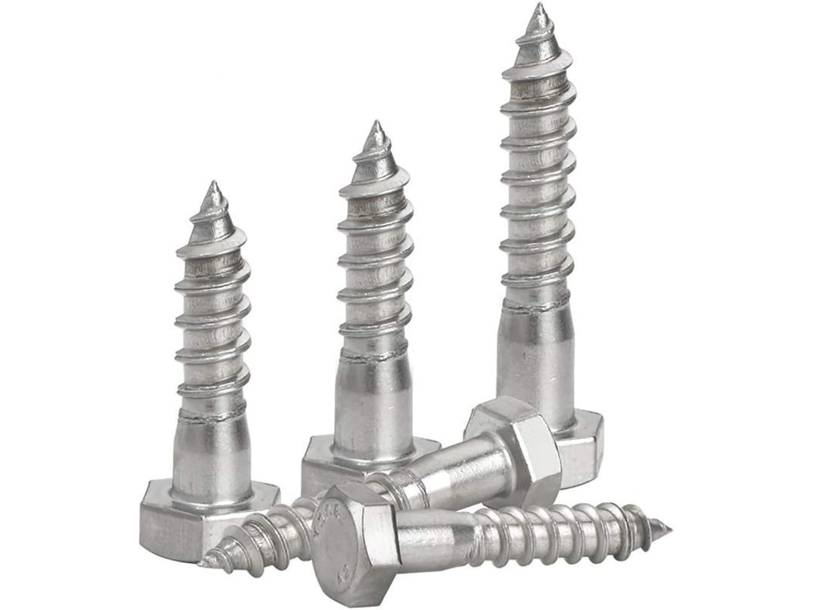 2026 tornillos de Acero Inoxidable de Cabeza Hexagonal M6 X 40 Mm, 20 Piezas para Carpintería