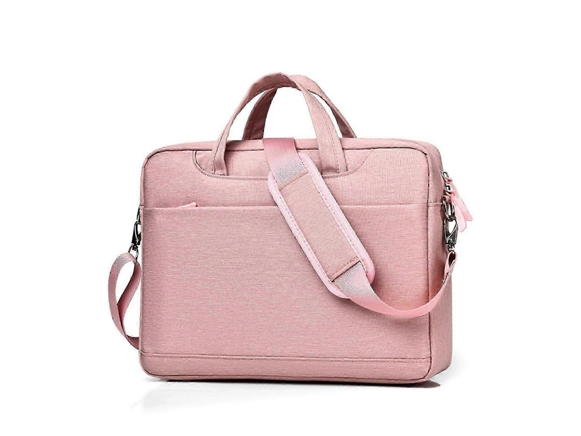 Capa Protetora Para Notebook De 14 E 15,6 Polegadas Com Alça De Ombro, Cor Rosa